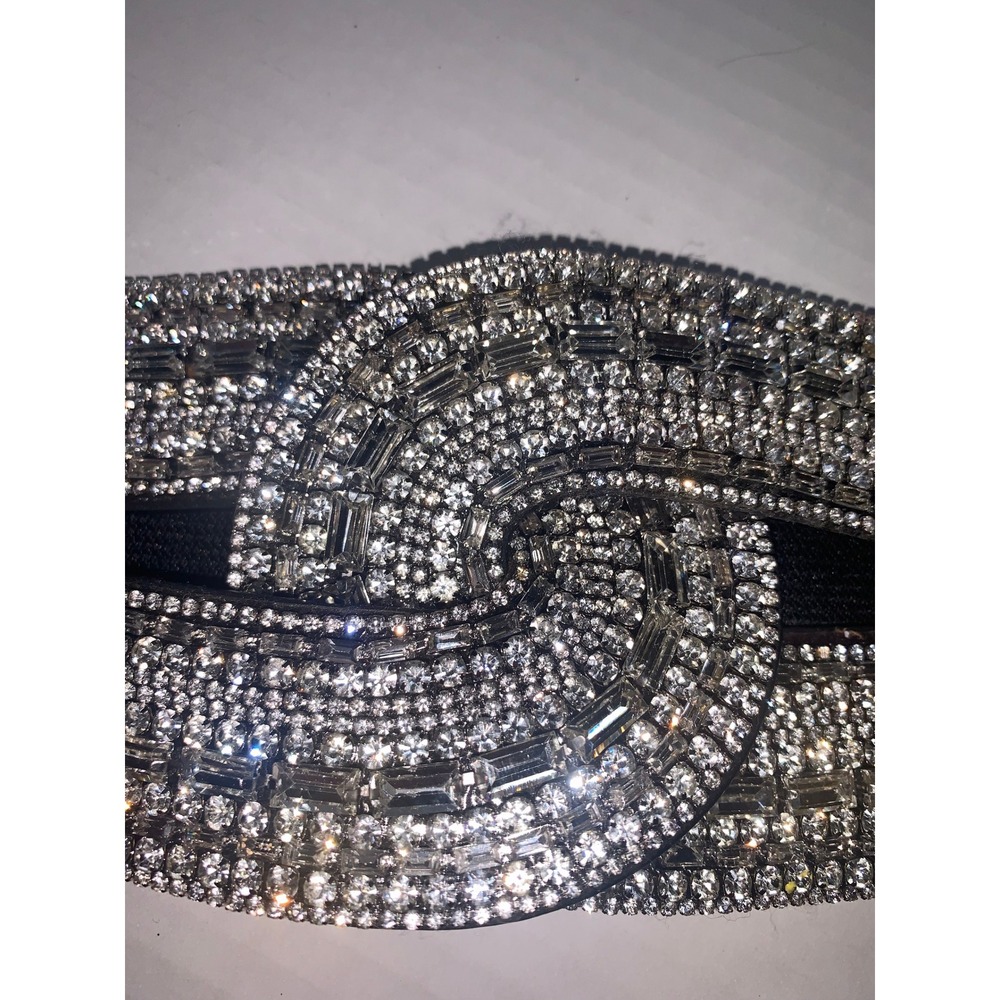 Women's Sparkle Rhinestone Elastic Embellished Belt - Picture 2 of 9